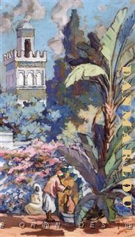 EDOUARD HERZIG FONTAINE AUX ABORDS DE LA MOSQUEE.jpg
